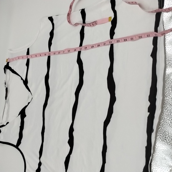 Fantaslook women's size XL sleeveless black and white blouse new - Picture 9 of 10